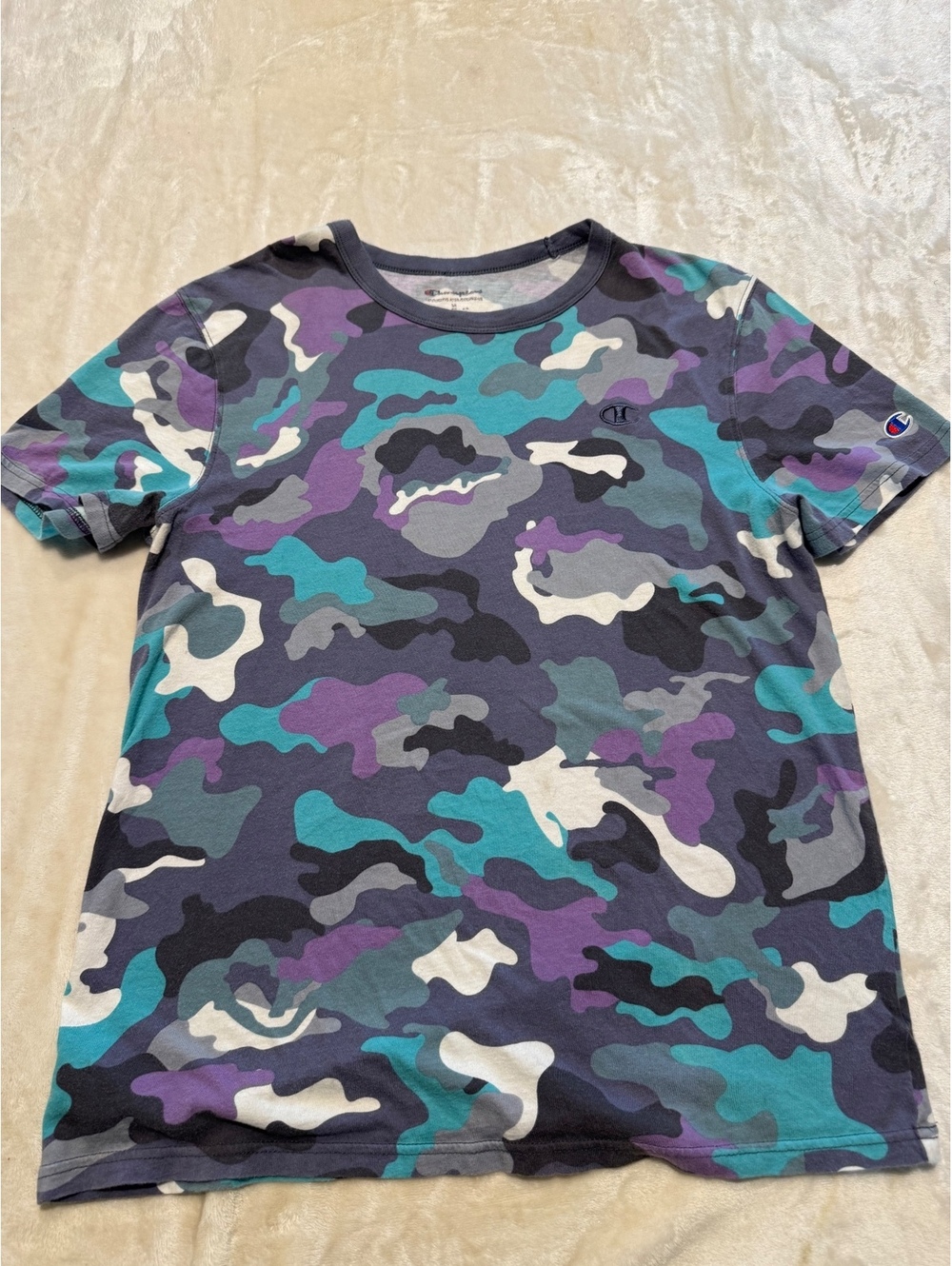 Champion Abstract Camo AOP Logo Boy’s Size M 7/811
